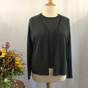 💕 Jennifer Moore Embellished Sweater Set 💕